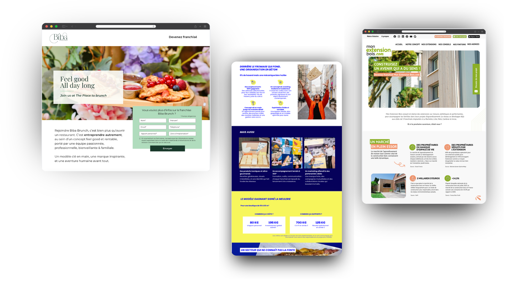 Landing pages